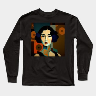 Asian Abstract #10 Long Sleeve T-Shirt